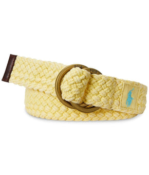 Polo Ralph Lauren Men's Braided Cotton Belt - Empire Yellow