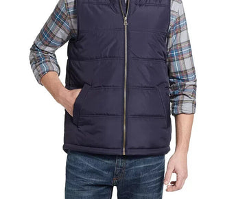 WEATHERPROOF VINTAGE Men's Puffer Vest Blue Navy Size L MSRP $60