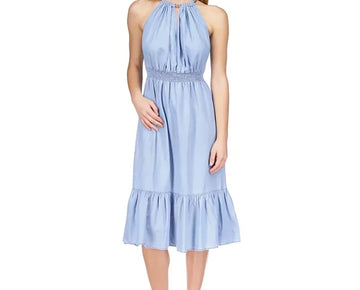 Michael Kors Sangria Chain Halter Women's Midi Dress Size XL MSRP $165