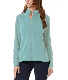 32 Degrees Heat Womens Fleece Sweatshirt Large Tiffany Blue Zip Up Size L