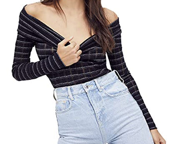 Free People Snowbunny Girlfriend Rib Top Black Size S (Women's 4-6)