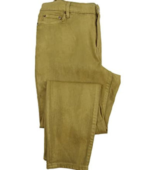 Lauren Ralph Lauren Women Metallic High-Rise Pants Plus Size16W, Olive Brown