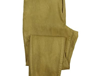 Lauren Ralph Lauren Women Metallic High-Rise Pants Plus Size16W, Olive Brown