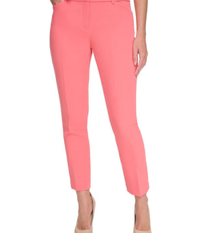 Tommy Hilfiger Womens Slim Fit Casual Trouser Pants, Orange, Size 10 MSRP $79