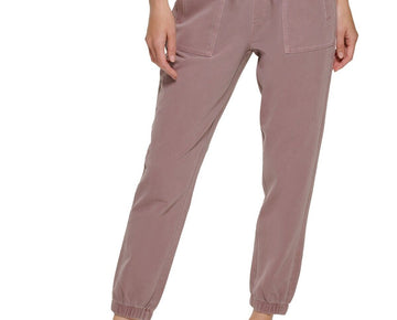 Calvin Klein Garment Dye Smocked Waist Joggers Pink Size XL MSRP $80