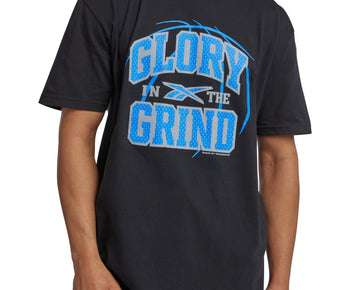 Reebok Mens Regular fit Short Sleeve Graphic T-Shirt Shirt XXL Black Solid