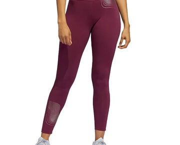 adidas Women's Badge of Sports Leggings Red Size L MSRP $45