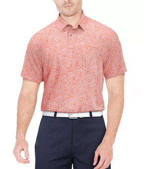 PGA TOUR Mens Sea Life Short Sleeve Pink Icing Size XL MSRP $68