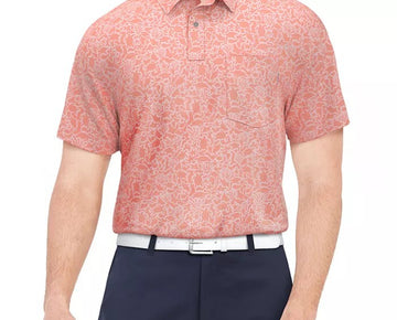 PGA TOUR Mens Sea Life Short Sleeve Pink Icing Size XL MSRP $68