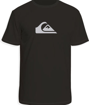 Quiksilver Men's Solid Streak Short Sleeve Rashguard (Black, L)