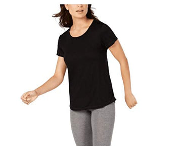 Ideology Mesh-Back T-Shirt DEEP Black X-Small Size XS