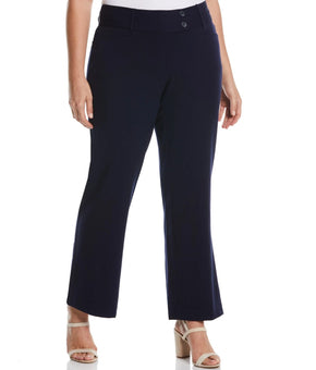 Rafaella Plus Size Curvy Fit Bootcut Pant Black Size 22W MSRP $89