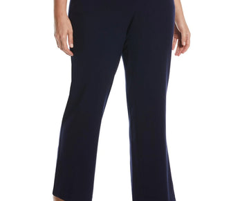 Rafaella Plus Size Curvy Fit Bootcut Pant Black Size 22W MSRP $89