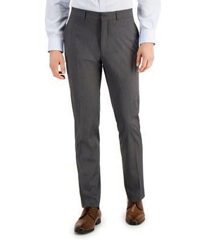 Kenneth Cole Reaction Mens Slim Fit Pants Grey Size 40 x 32