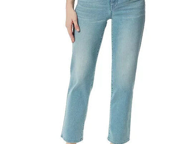 FRAYED Womens High Rise Straight Leg Jeans blue Size 29 MSRP