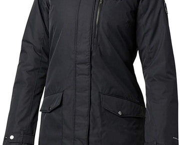 Columbia Women's Suttle Mountain Long Insulated Jacket Size 2X Black