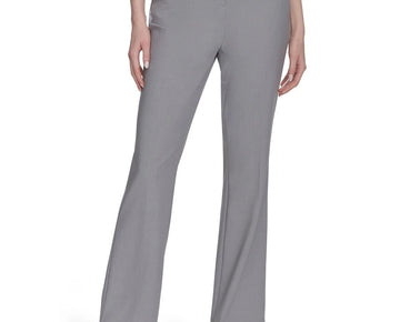 Calvin Klein Women's Modern Fit Straight-Leg Pants Gray Size 8 MSRP $99