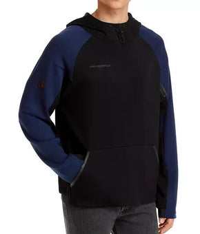 Karl Lagerfeld Men's Colorblock Hoodie black Size S MSRP $179