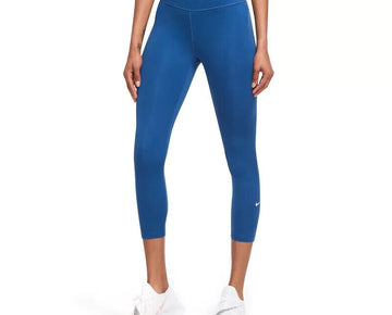 Nike womens Plus Cropped Leggings Size 2X Blue MSRP $50