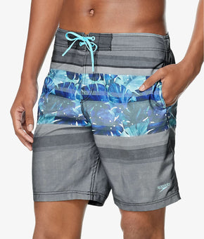 Speedo Men's Horizon 2-Way Stretch DWR 20" Board Shorts Gray Size S MSRP $56