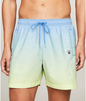 Tommy Hilfiger Ombr? Blue Greeen Drawstring 5" Swim Trunks Size XXL MSRP $70