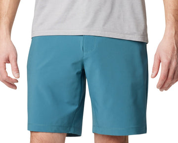 Columbia Mens Regular fit Casual Carter Crest Shorts 36 Green Solid Stretch