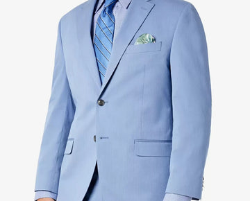 SEAN JOHN Men's Classic-Fit Solid Suit Jacket Blazer Blue Size 38S MSRP $360