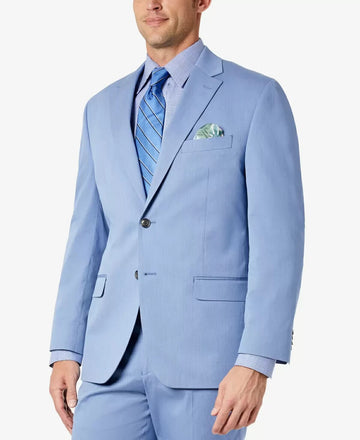 SEAN JOHN Men's Classic-Fit Solid Suit Jacket Blazer Blue Size 38S MSRP $360