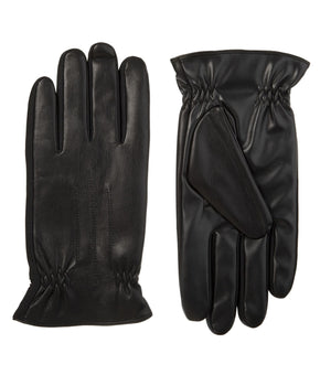 Isotoner Mens Black Slip On Insulated Winter Cold Weather Gloves Size M
