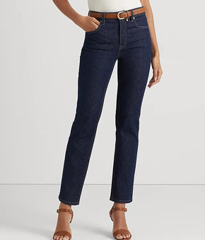 Lauren Ralph Lauren Women's High-Rise Boot Jeans Blue Size 6 MSRP $115