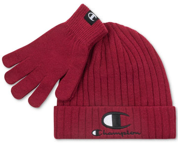Champion Men's Beanie & Gloves Set Brown Size One Size