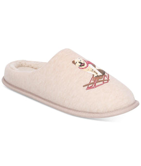Club Room Mens Faux Fur Comfy Slide Slippers Pink SIze 6/7