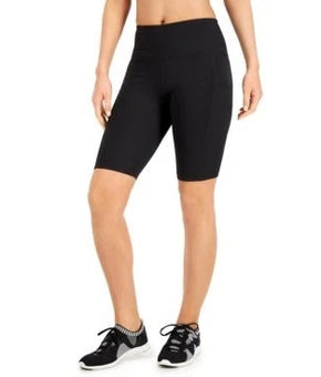 Ideology Women's Compression High-Rise Bike Shorts Black Size XS