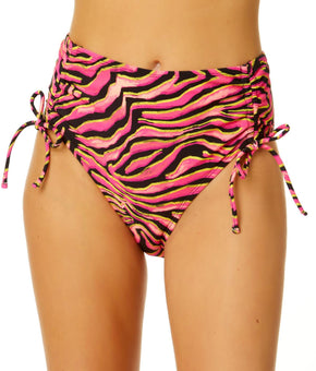 Salt + Cove Womens Juniors High Waist Cinched Swim Bottom Separates