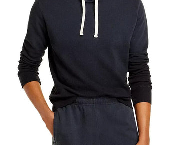 Monrow Mens Ombre Pullover Hoodie black Size M MSRP $153
