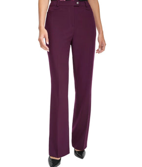 Calvin Klein Women's Modern Fit Trousers Pants Purple Size 6 MSRP $89