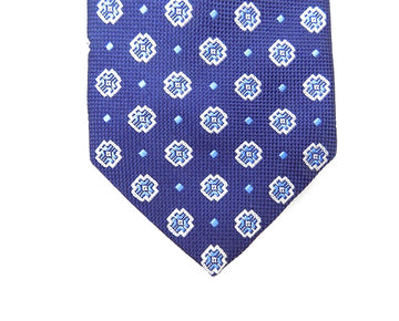 Hilditch & Key Blue Navy Size 8.5 Tie Necktie 100% Silk MSRP $135