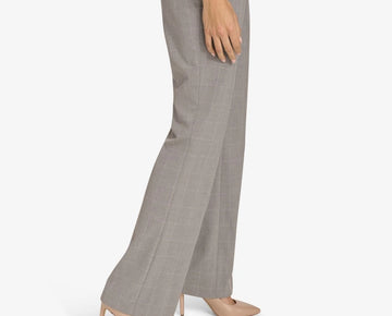 Calvin Klein Women's Petite Whitney Wide-Leg Pants Gray Size 8P MSRP $109