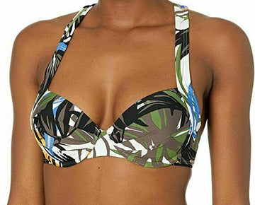 Calvin Klein Printed Underwire Bikini Top Womens Multi color Size XS MSRP $78