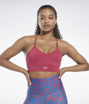 Reebok Workout Ready Women's Sports Bra Pink Size S