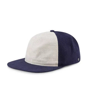 NEW ERA Men Navy Blue Rayon Snapback Flat Brimmed Adjustable twenty Slub Cap