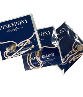 Polo Ralph Lauren Light Pink Pony Bracelet Cancer Awareness 3-PACKS