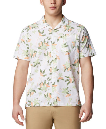 Columbia Men Arrow Springs Short-Sleeve Button-Up Shirt White Size XXL MSRP $50