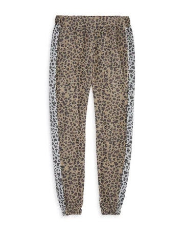 Vintage Havana Girls' Animal Print Jogger Pants - Big Kid Brown Size S MSRP $66