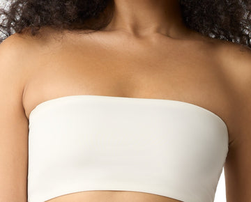 GapBody Super Stretch Unlined Bandeau Bralette, GPW01354 Ivory Size S MSRP $35