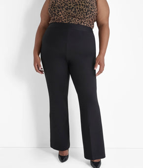 DKNY Plus Size 20W Ponte Wide-Leg Pants Black MSRP $99