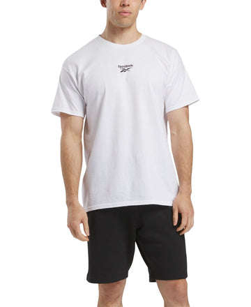 Reebok Men Regular fit Short Sleeve Graphic T-Shirt Shirt XXL White Solid