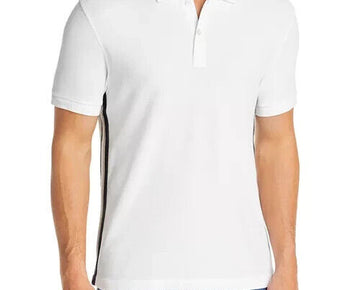 Atm Men's Classic Pique Regular Fit Polo Shirt white Size XL MSRP $150