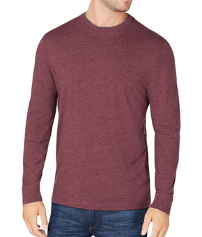 Club Room Mens Plus Cotton Crewneck T-Shirt Red Plum Size L