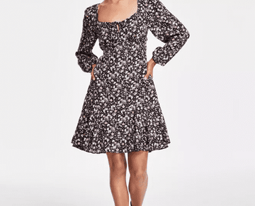 Lucky Brand Women's Flirty Flouncey Floral-Print Mini Dress, Size XXL MSRP $119